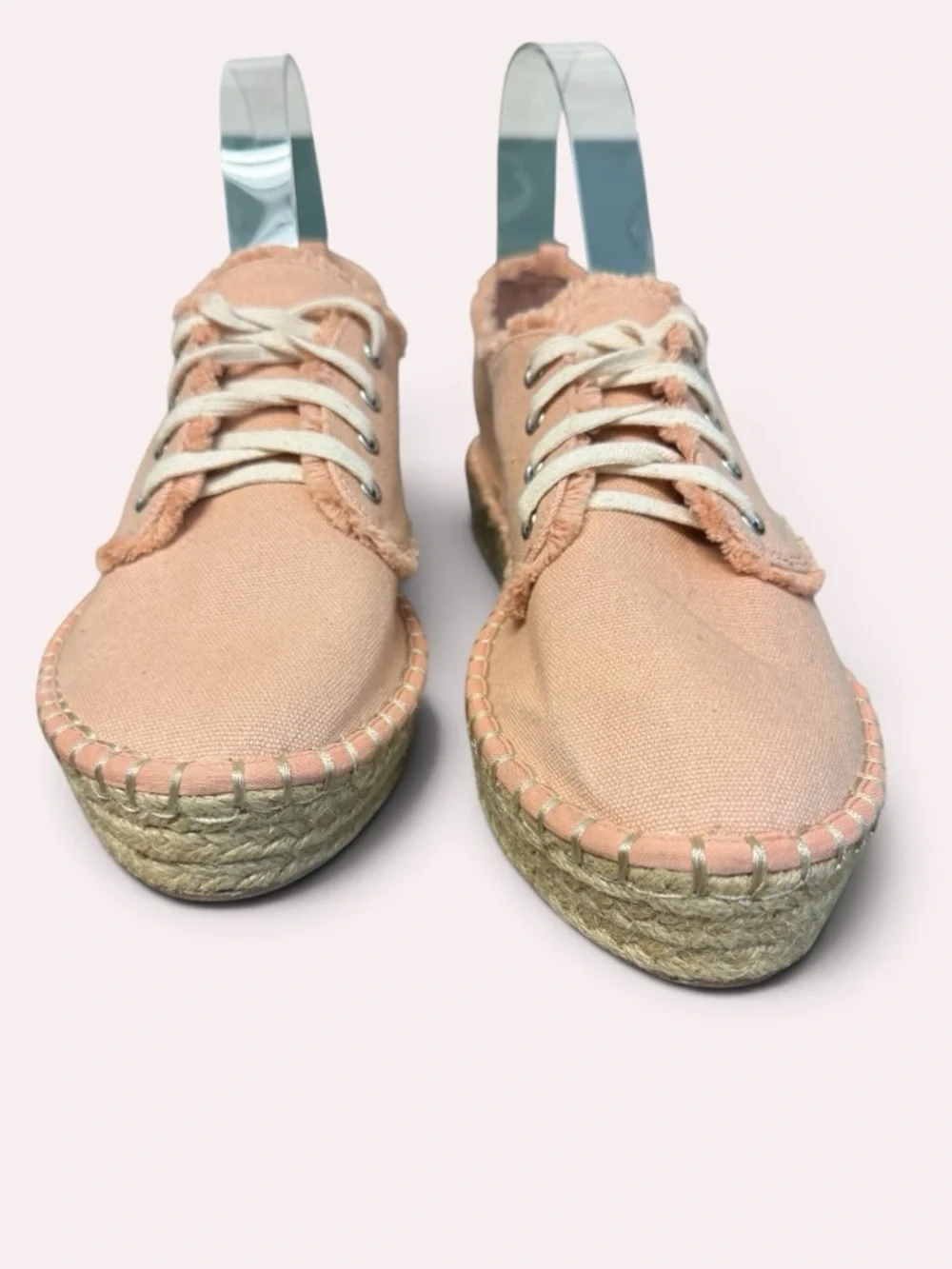 Dolce Vita Lace-Up Espadrille Sneakers - Blush Pink